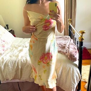Jones New York Dress | Silk Floral Slip Dress